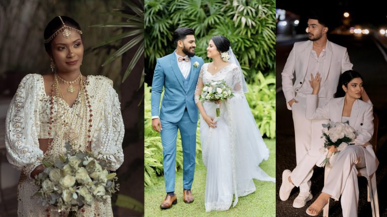 A collage showcasing the year's most exquisite wedding outfits, featuring diverse styles and elegant designs.